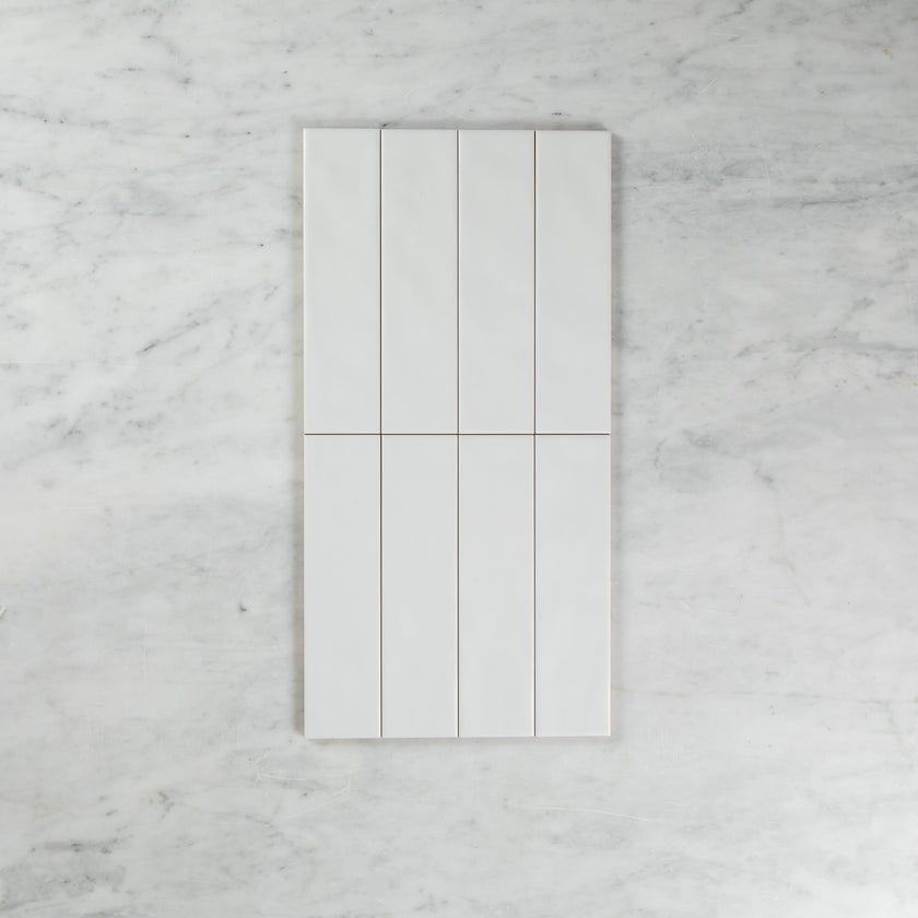Wave White Matte Subway