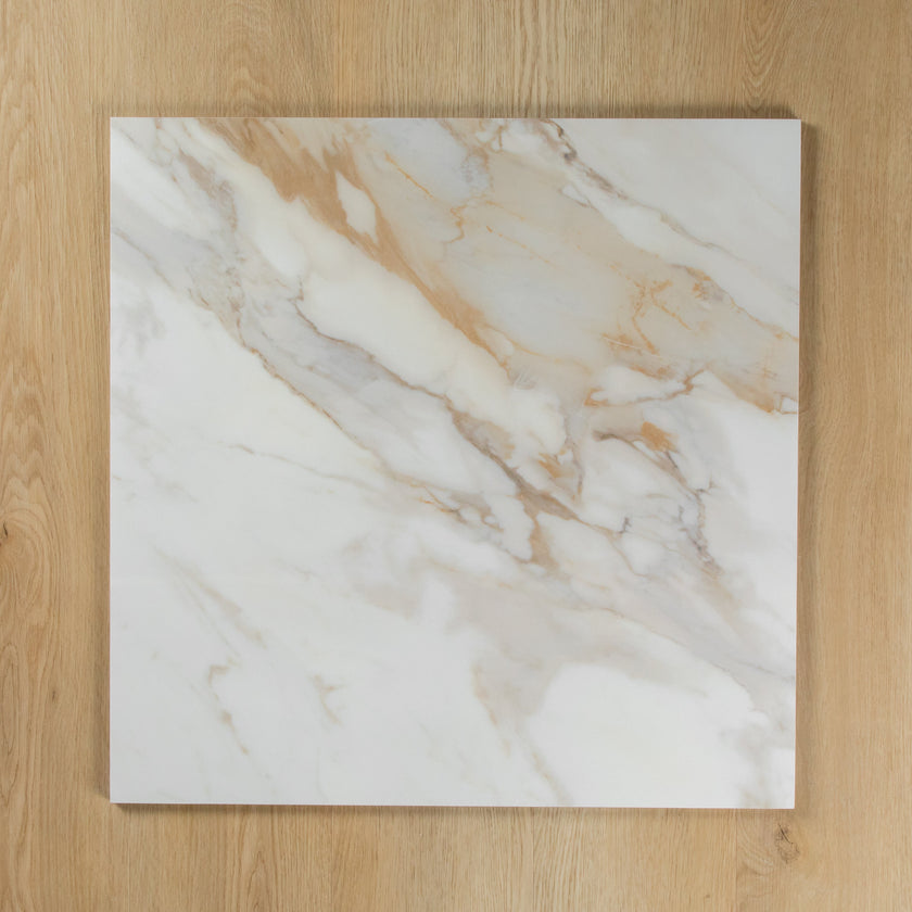White Plus Calacatta Gold Polished