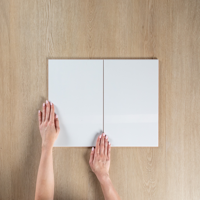 White Gloss Pressed Edge