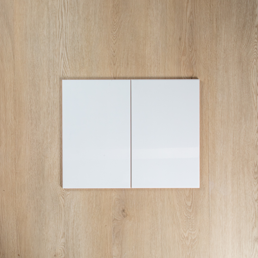 White Gloss Pressed Edge