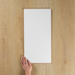 White Gloss Pressed Edge