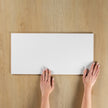 White Gloss Pressed Edge