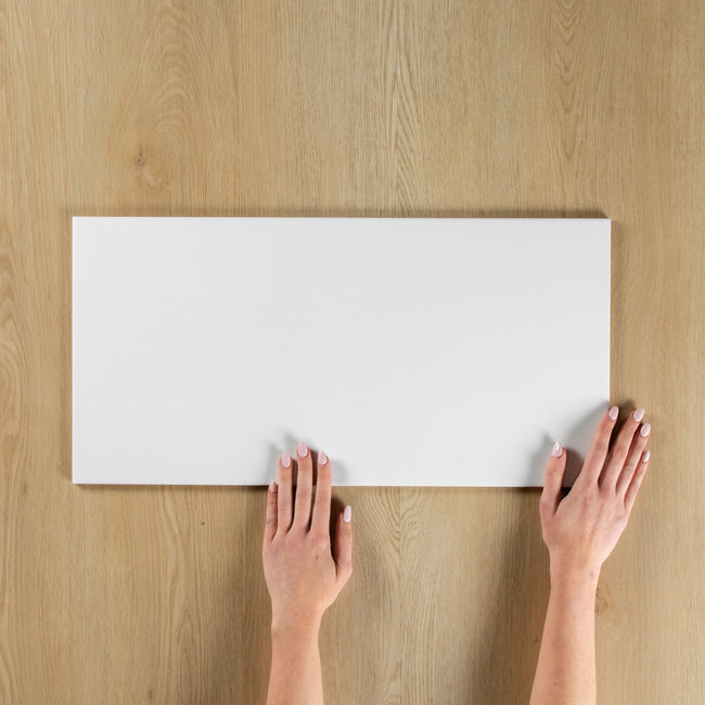 White Gloss Pressed Edge