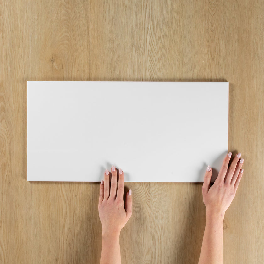 White Gloss Pressed Edge