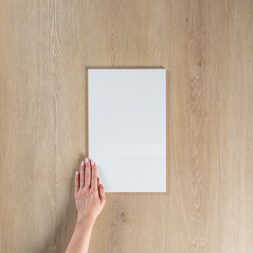 White Gloss Pressed Edge