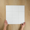 White Gloss Pressed Edge
