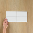 White Gloss Subway Bevelled