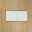 White Gloss Subway Bevelled
