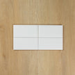White Gloss Subway Bevelled