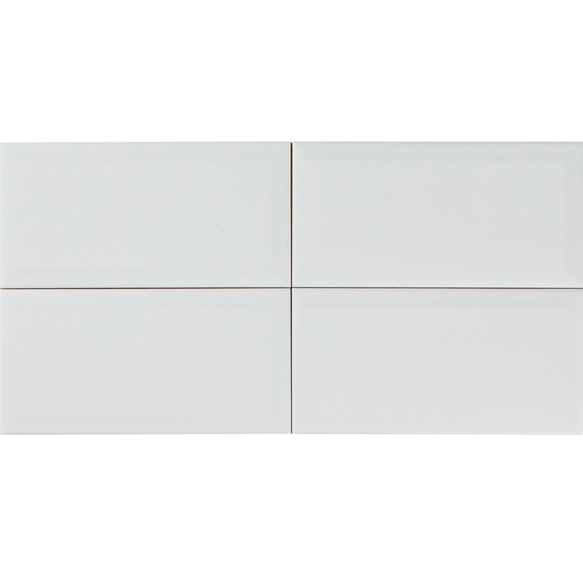 White Gloss Subway Bevelled