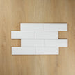 White Gloss Subway Pressed Edge