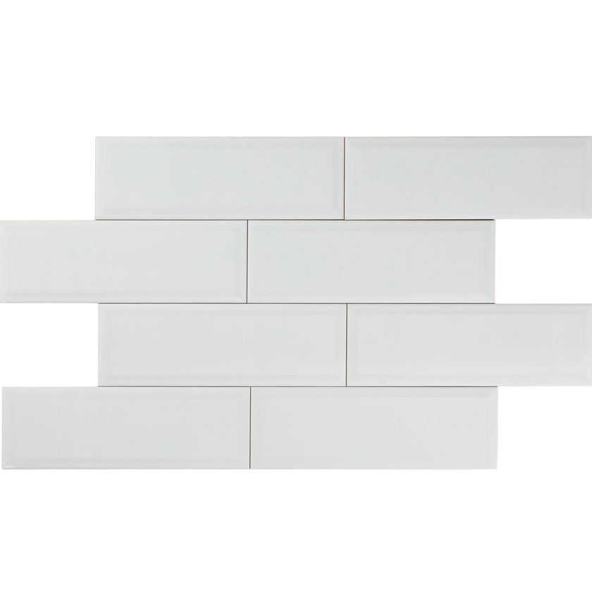 White Gloss Subway Pressed Edge