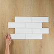 White Gloss Subway Bevelled