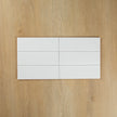 White Matte Subway Pressed Edge