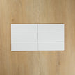 White Matte Subway Pressed Edge