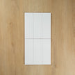 White Matte Subway Pressed Edge