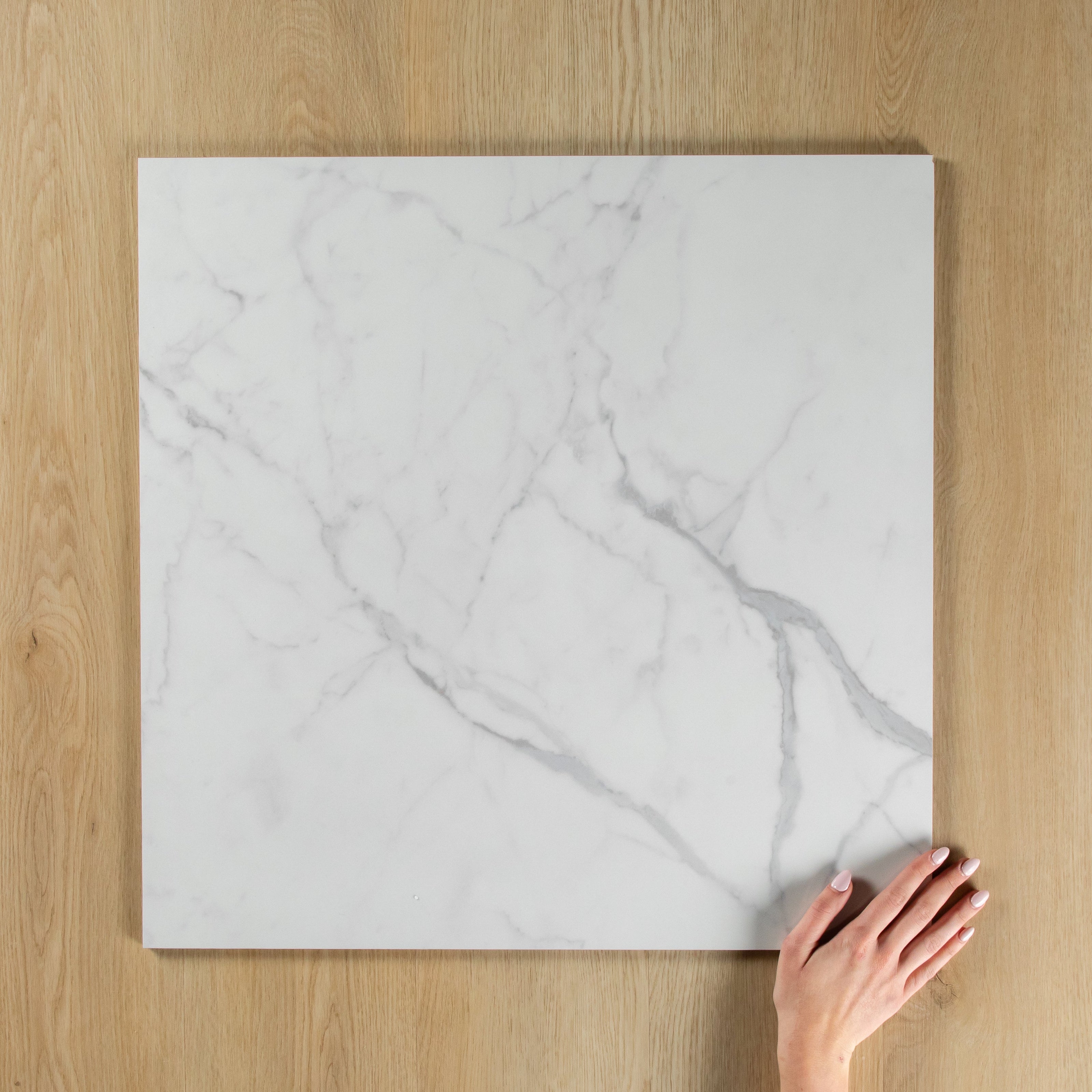 White Plus Calacatta Polished