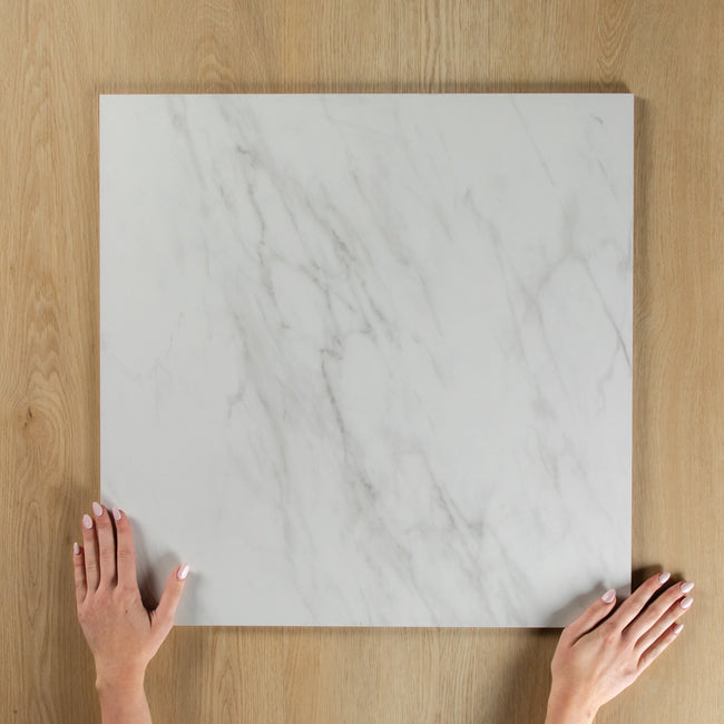 White Plus Carrara Polished