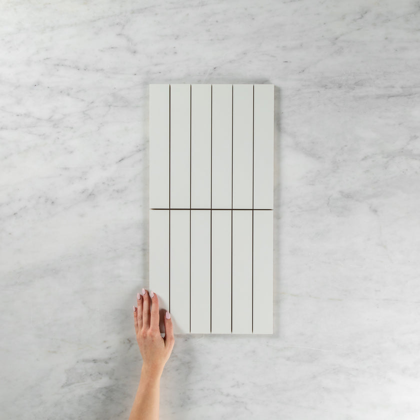 Matte White Rectified Mosaic