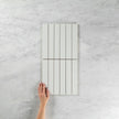 Matte White Rectified Mosaic