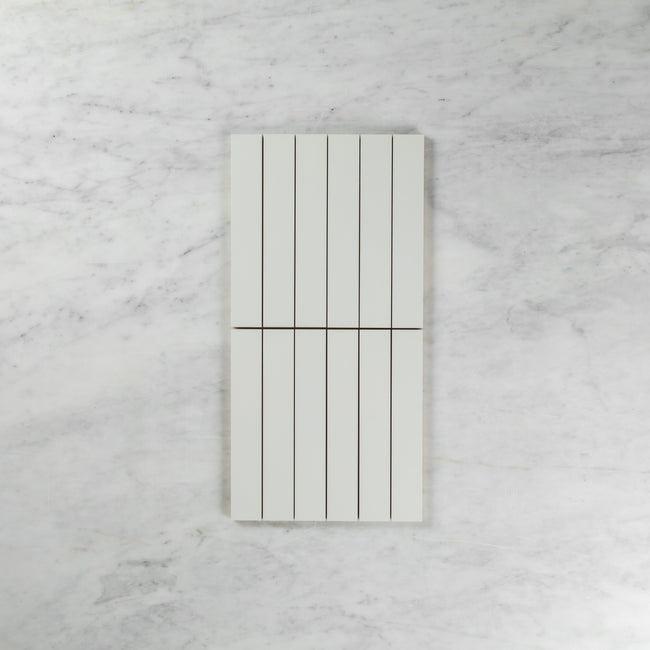 Matte White Rectified Mosaic