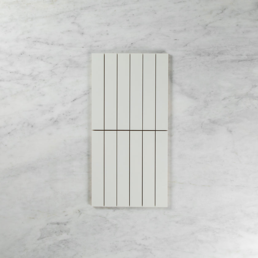 Matte White Rectified Mosaic