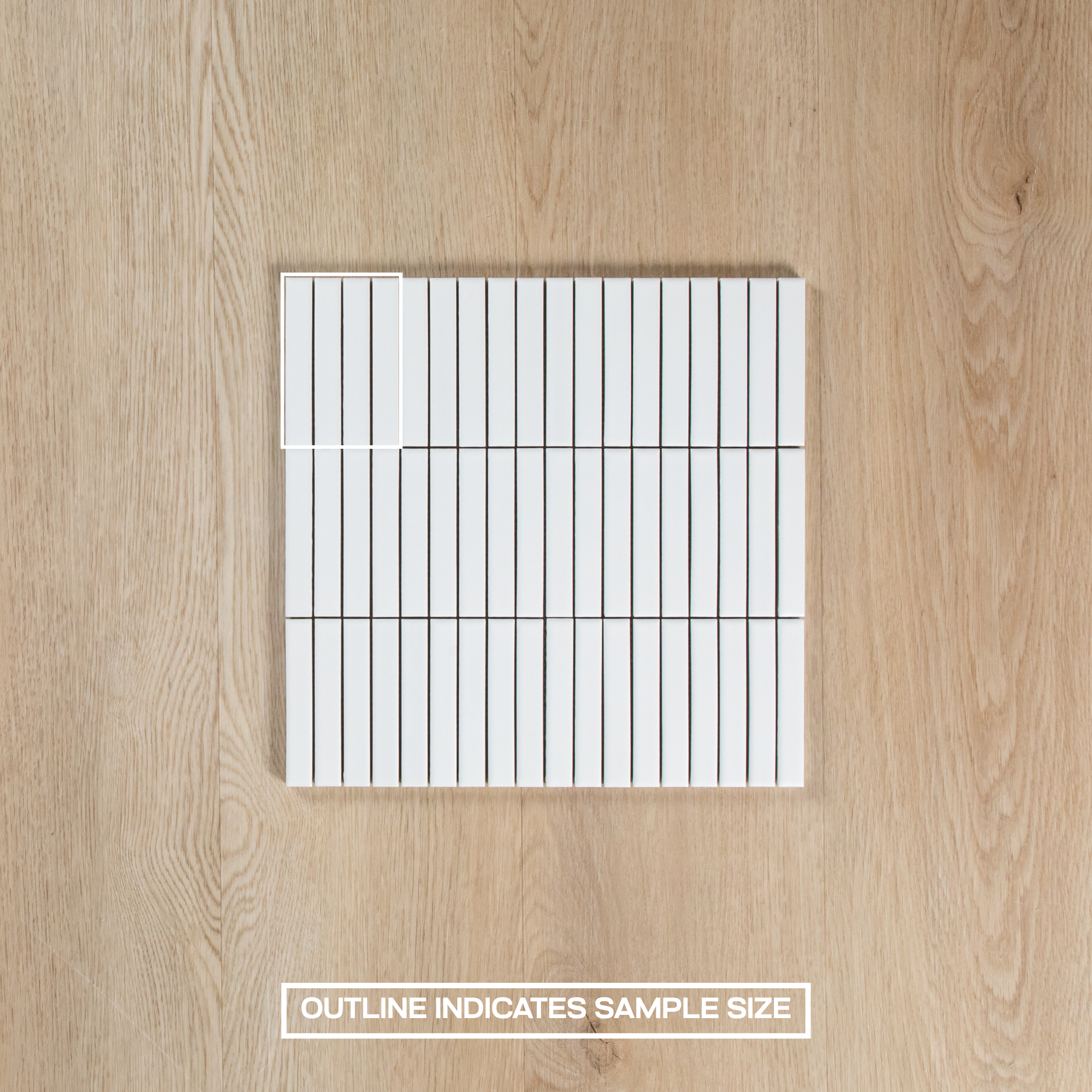White Satin Porcelain Kit Kat Mosaic
