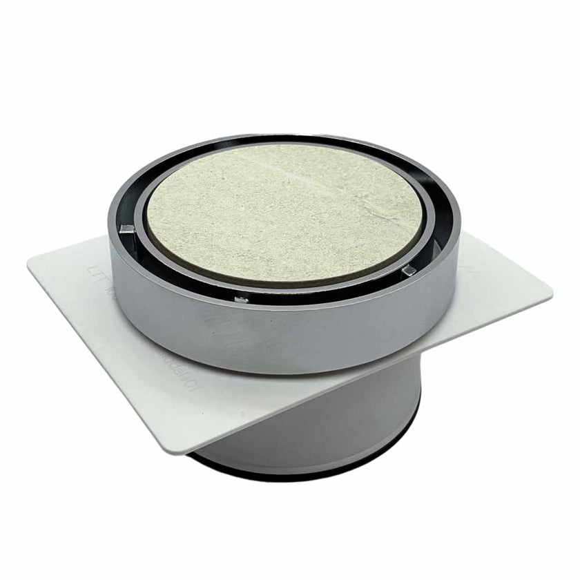 Tile Insert Round Chrome Floor Drain 120 x 50mm