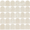 Mini Arch Mosaic Ivory Limestone