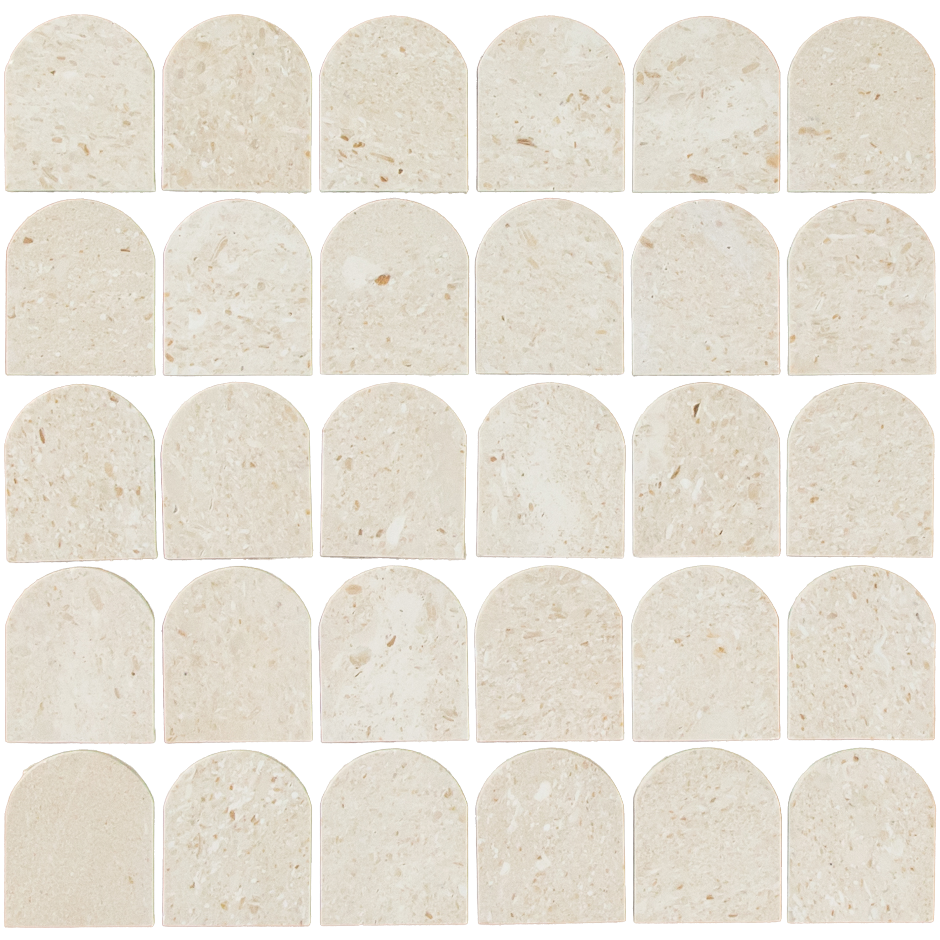 Mini Arch Mosaic Ivory Limestone