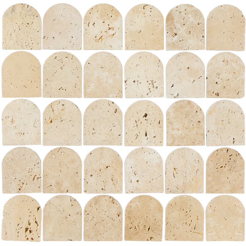 Mini Arch Mosaic Travertine
