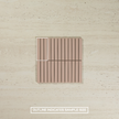 Osaka Pink Clay Matt Concave Finger Mosaic