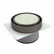Tile Insert Round Satin Nickel Floor Drain 120 x 80mm