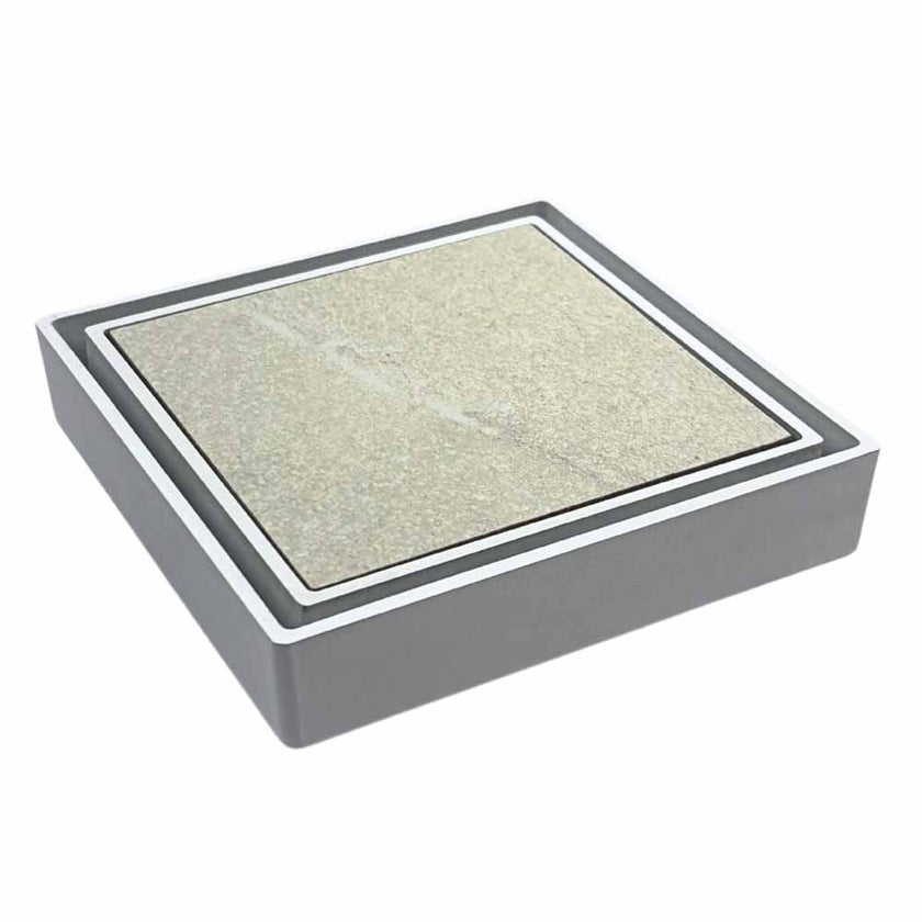 Tile Insert Drain White With Puddle Flange 50mm