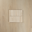 Travertine Concave Kit Kat Mosaic