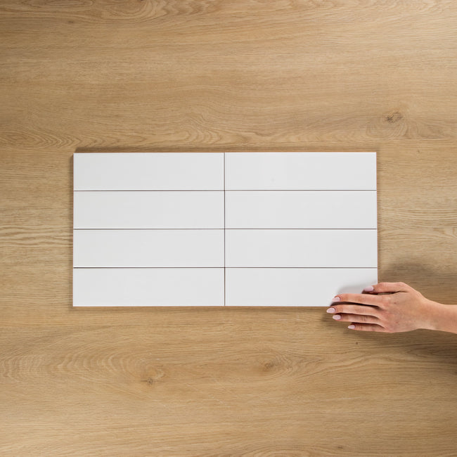 White Gloss Bevelled Subway