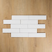 White Gloss Subway Pressed Edge