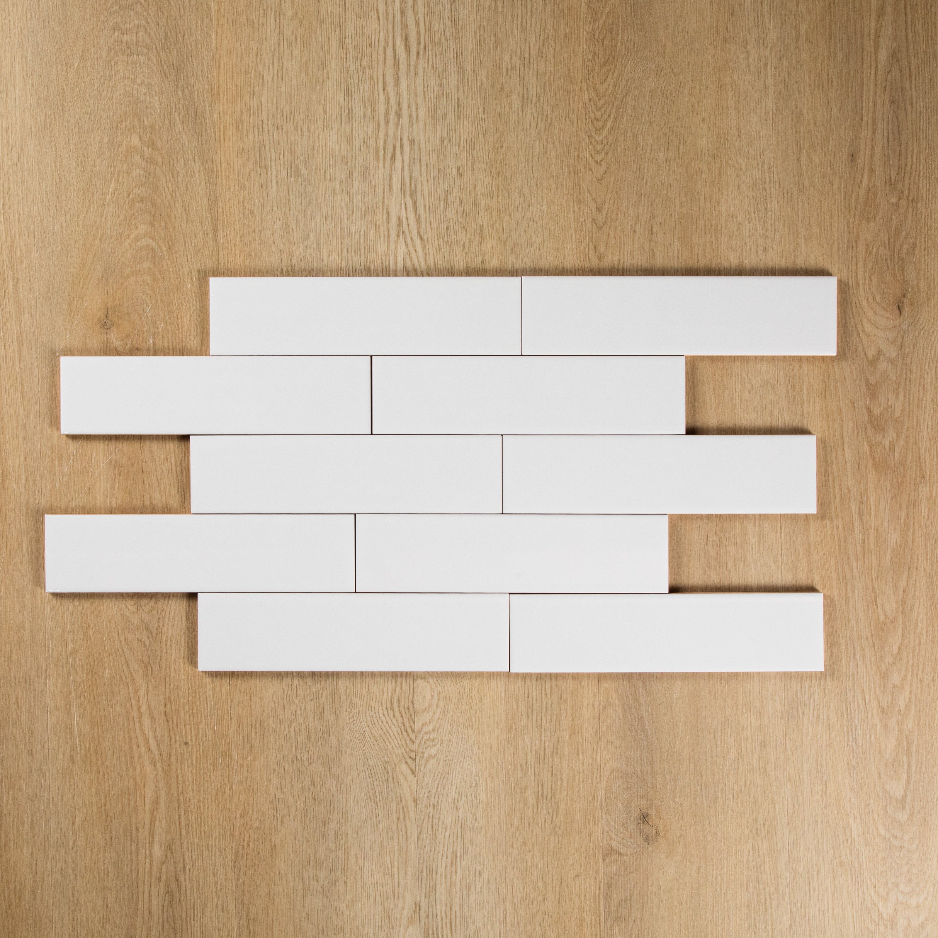 White Gloss Subway Pressed Edge